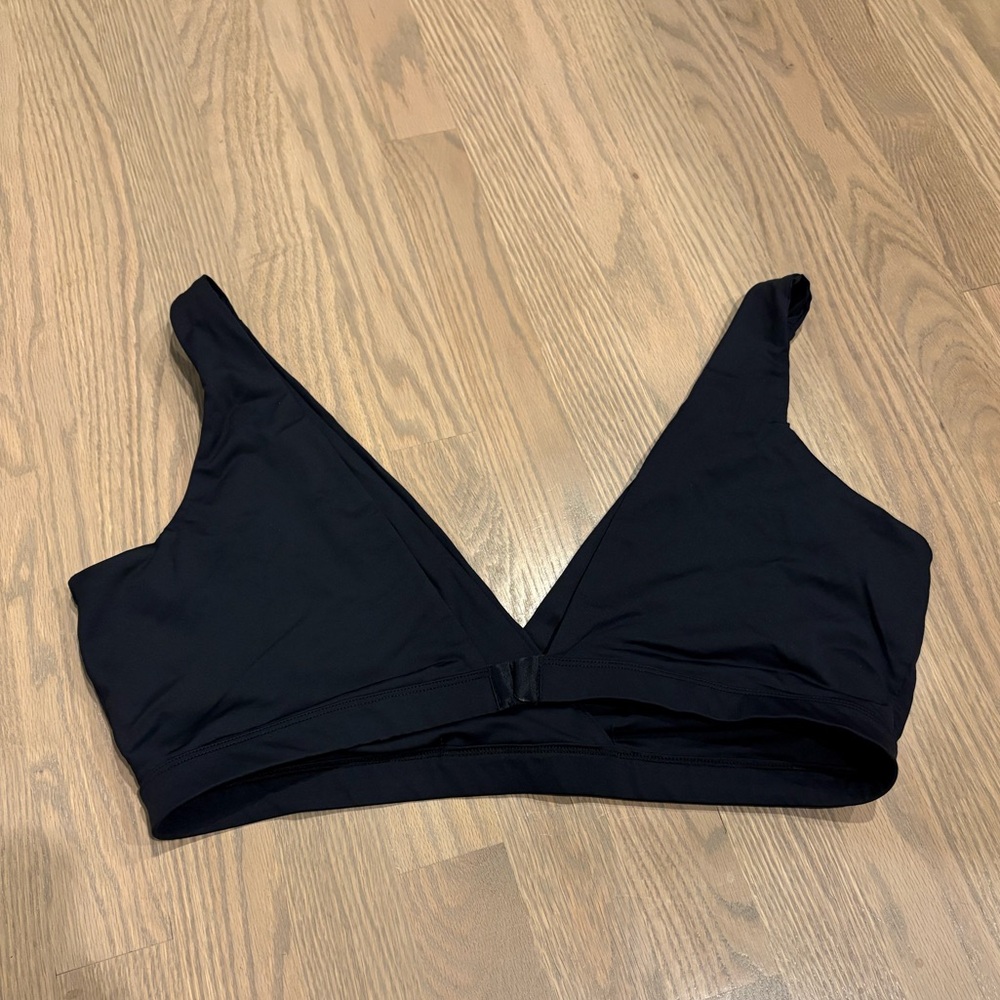 The Dairy Fairy black nursing bra black hook and eye closure XXL